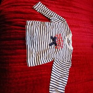 Striped Navy and White Kids Sweater